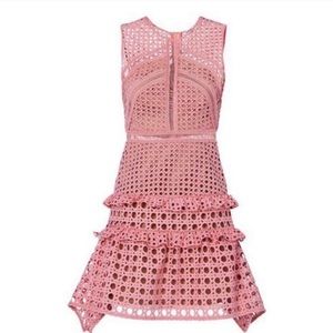 Self portrait crew neck mini dress